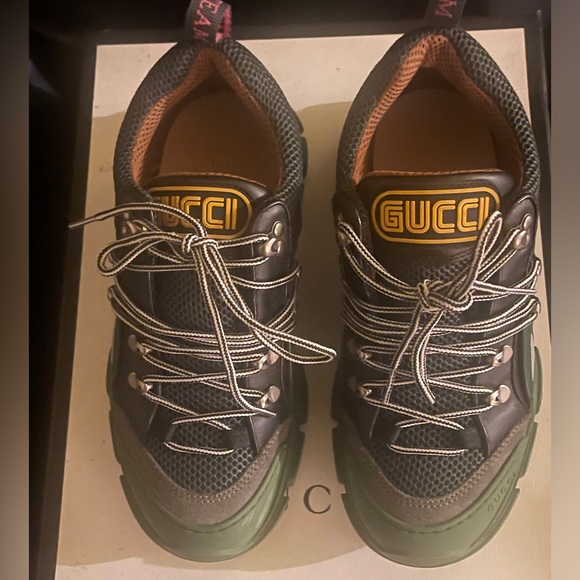 Gucci flash trek green sneaker - Picture 3 of 13
